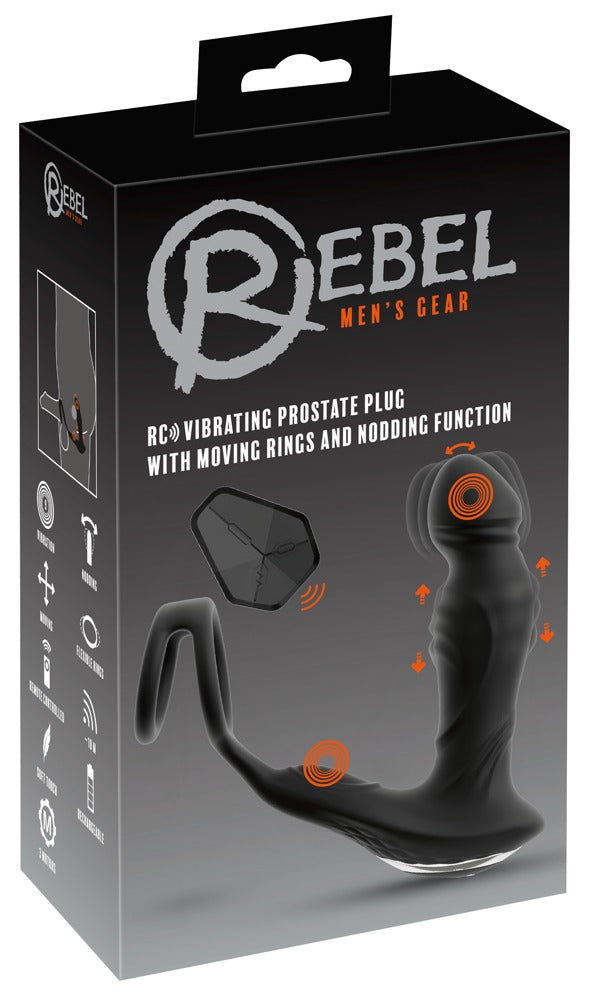 Rebel RC Vibrating Prostate Plug with Nodding Function