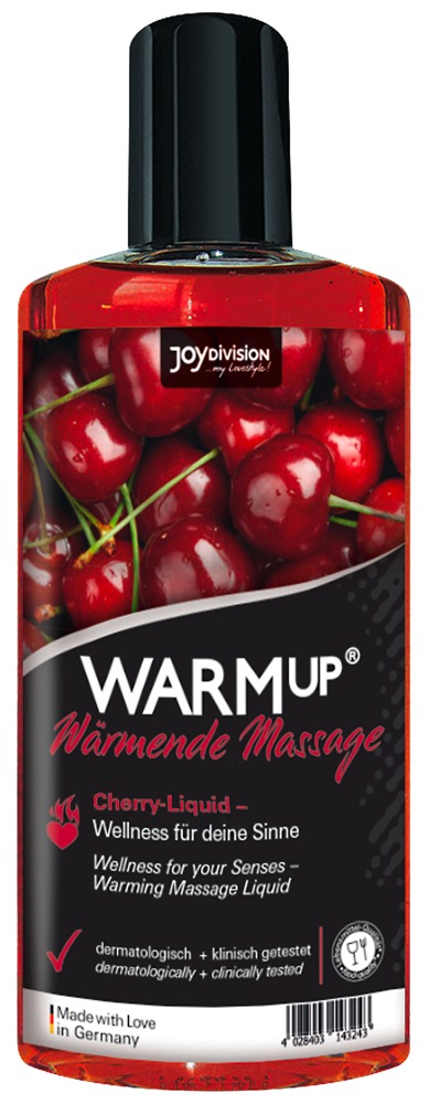 Joydivision WARMup Varmende Massasjeolje Kirsebær
