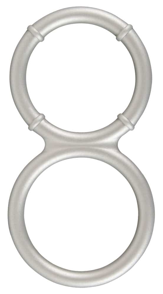 You2Toys Metallic Silicone Double Ring